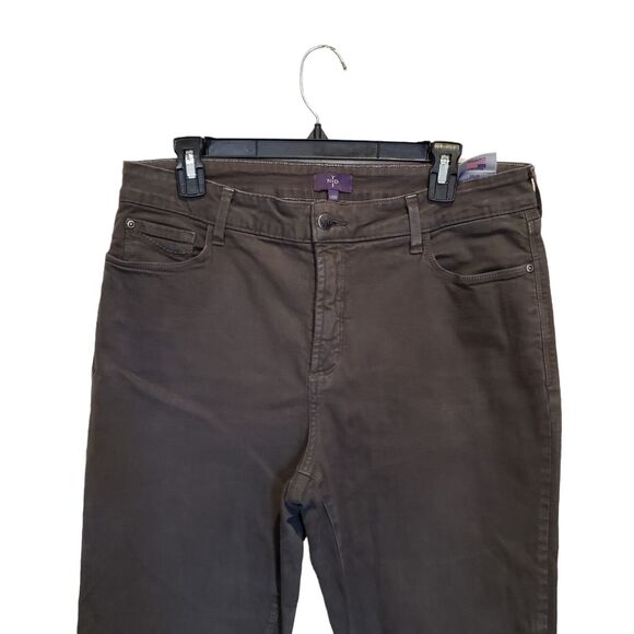 NYDJ Women's Pants Sz 14W High Rise Bootcut Jean Green - Picture 3 of 5